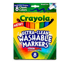 CRAYOLA WASHABLE MARKERS BX-8