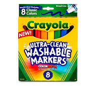 CRAYOLA WASHABLE MARKERS BX-8