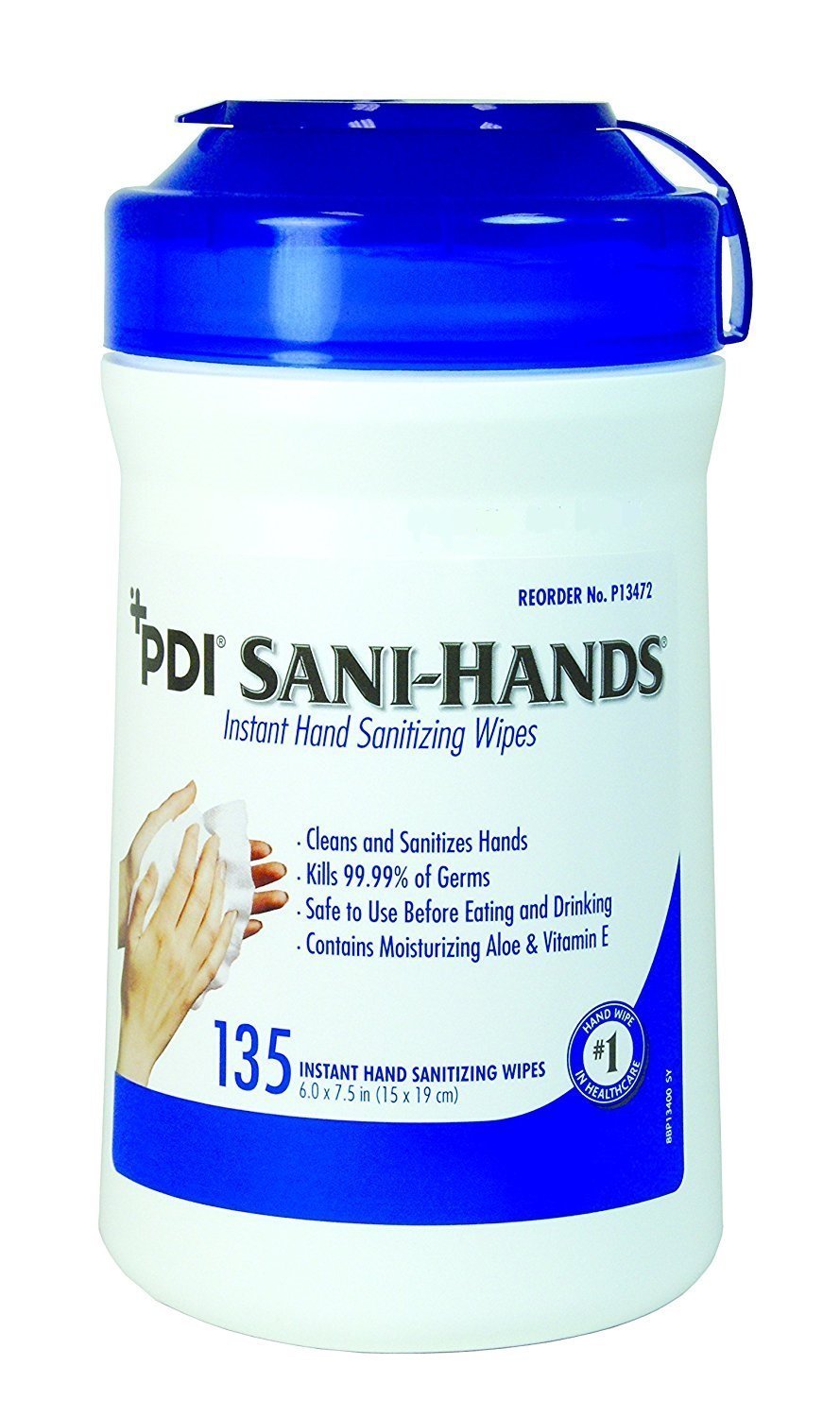 PDI SANI-HANDS INSTANT HAND SANITIZING WIPES PAQ 135