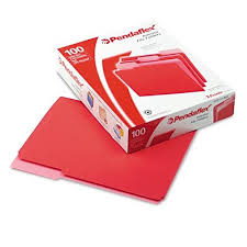 Pendaflex file folder box 100 Red