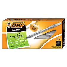 Bic pen black box 12 ball point