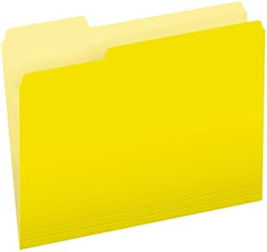 File folder box 100 yellow